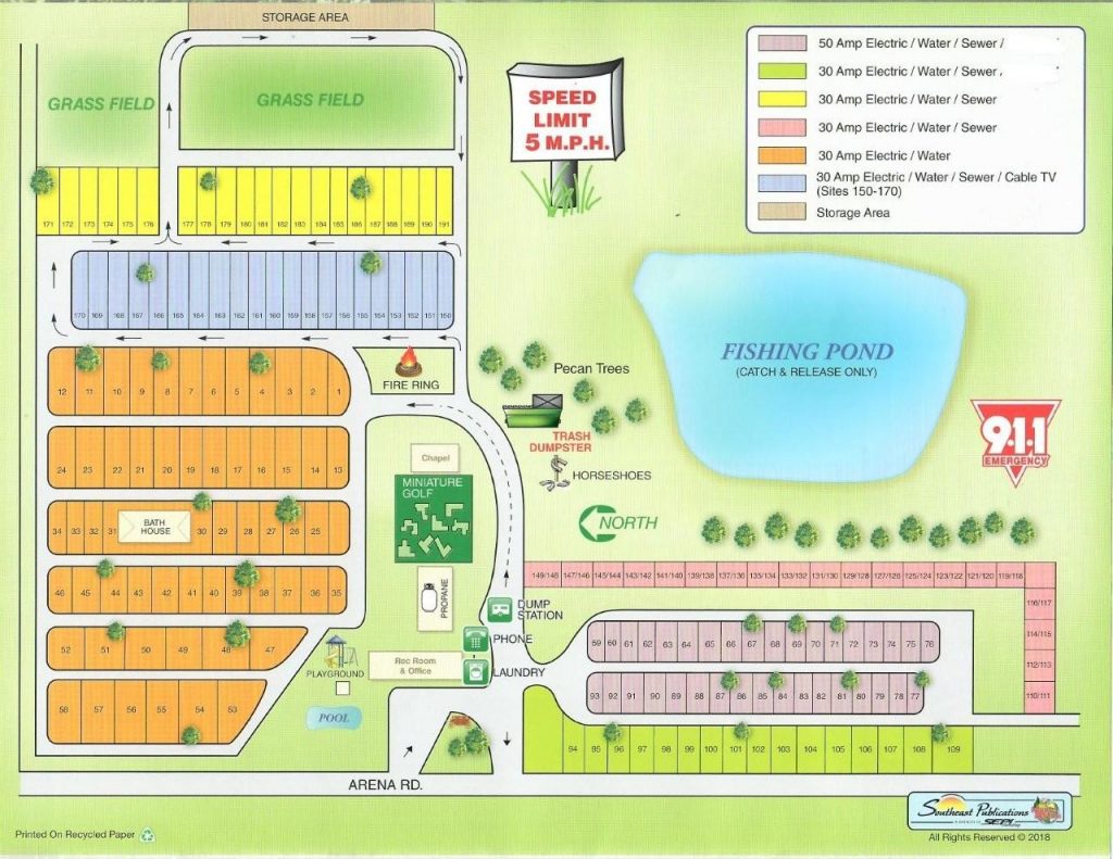 CAMPGROUND MAP – Southern Trails RV Resort In GA